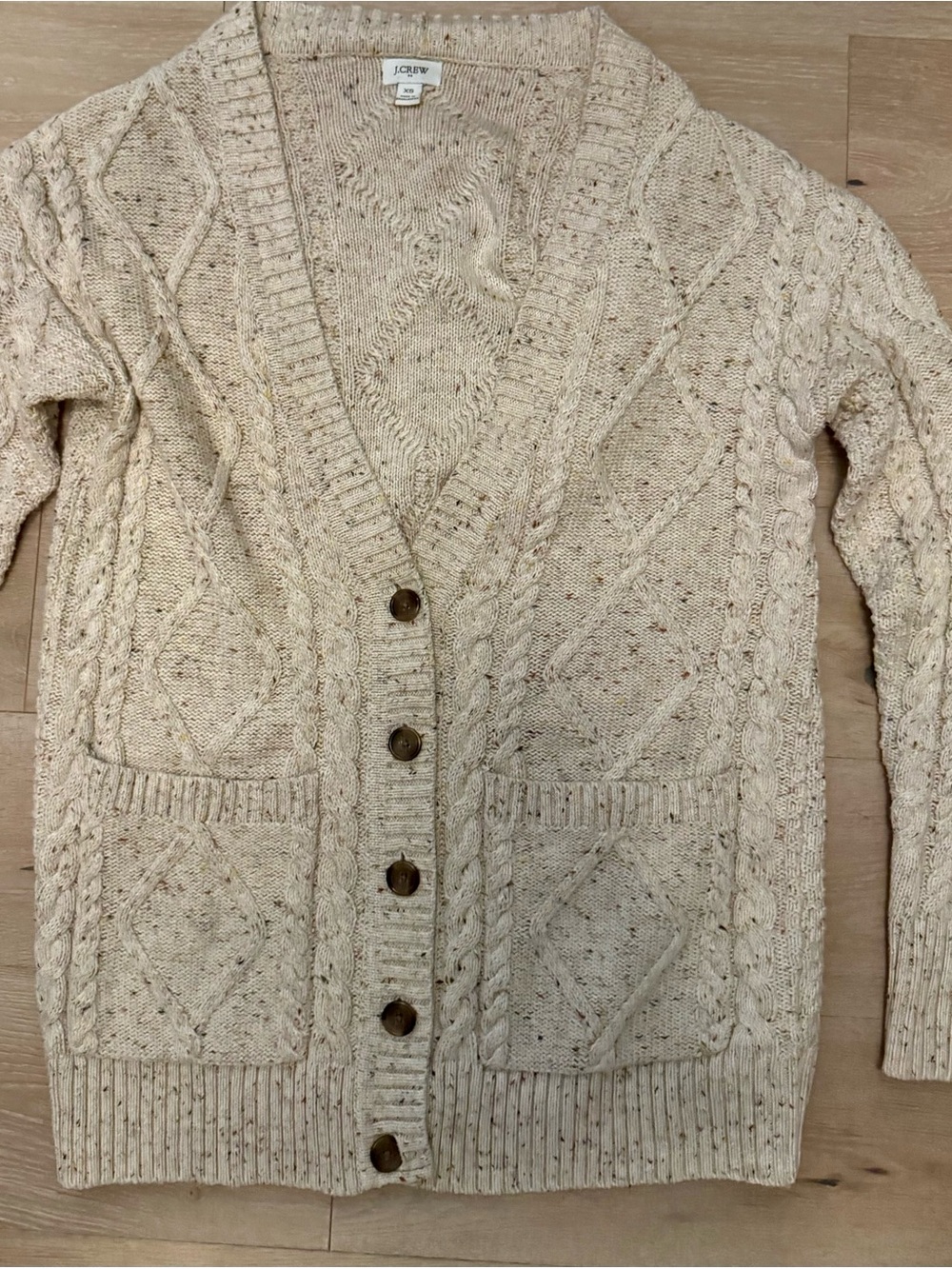 J.Crew chunky Cable Knit Cardigan —XS